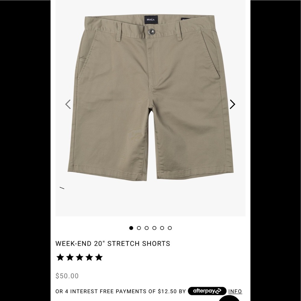 RVCA weekender chino